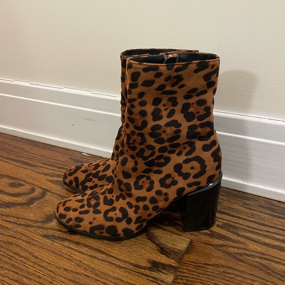 Nasty Gal Cheetah Sock Boots